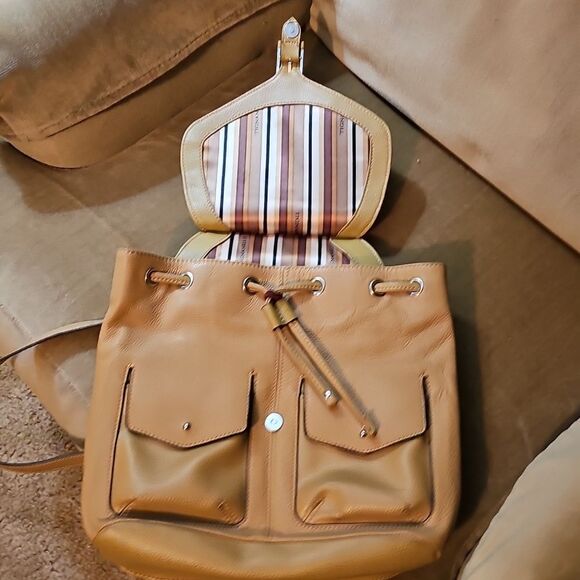Backpack Bag By Tignanello Leather Tan main image 6